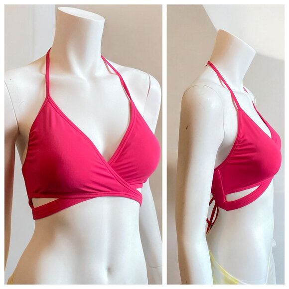 NWT Vince Camuto Women's Swim Top in Dragon Fruit, Size Large - Picture 13 of 14